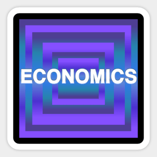 Economics Subject typographic designed Sticker